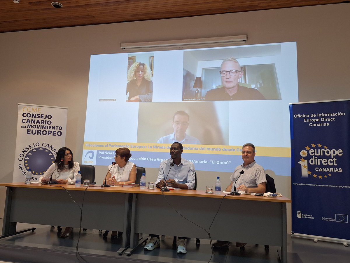 MarioRegidor77's tweet photo. Muchas gracias a l@s ponentes y asistentes al evento "La mirada de la Ciudadanía del mundo desde Canarias" Un importante refuerzo al fomento del voto en las próximas elecciones europeas https://t.co/jy4qXcu6kB