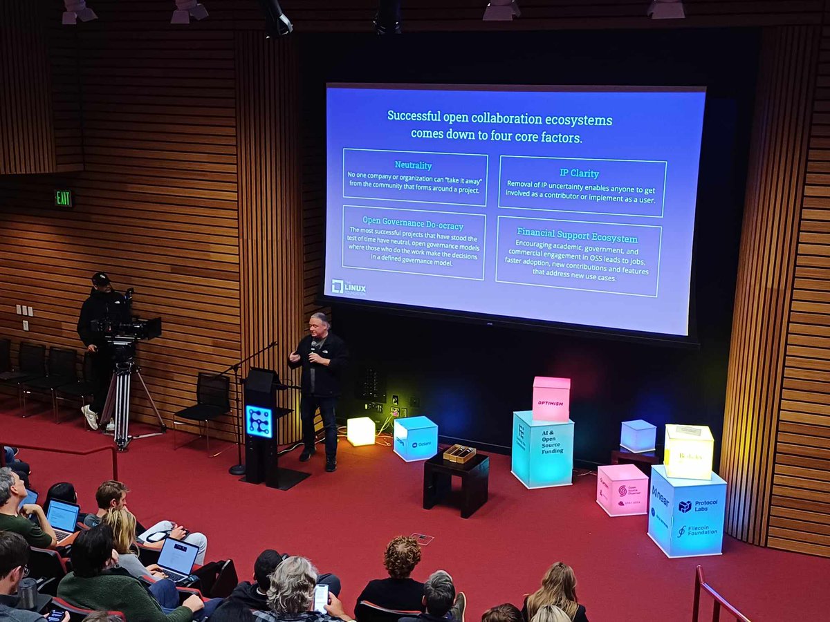 Funding The Commons (@fundingcommons) on Twitter photo What are the core pillars of successful open collaboration ecosystems? π‘π₯οΈ
Great insights from <a href="/brianbehlendorf/">brianbehlendorf</a> from <a href="/linuxfoundation/">The Linux Foundation</a> & <a href="/OpenWalletFdn/">OpenWallet Foundation</a>.
#FtCBerkeley #FundingTheCommons What are the core pillars of successful open collaboration ecosystems? π‘π₯οΈ
Great insights from <a href="/brianbehlendorf/">brianbehlendorf</a> from <a href="/linuxfoundation/">The Linux Foundation</a> & <a href="/OpenWalletFdn/">OpenWallet Foundation</a>.
#FtCBerkeley #FundingTheCommons