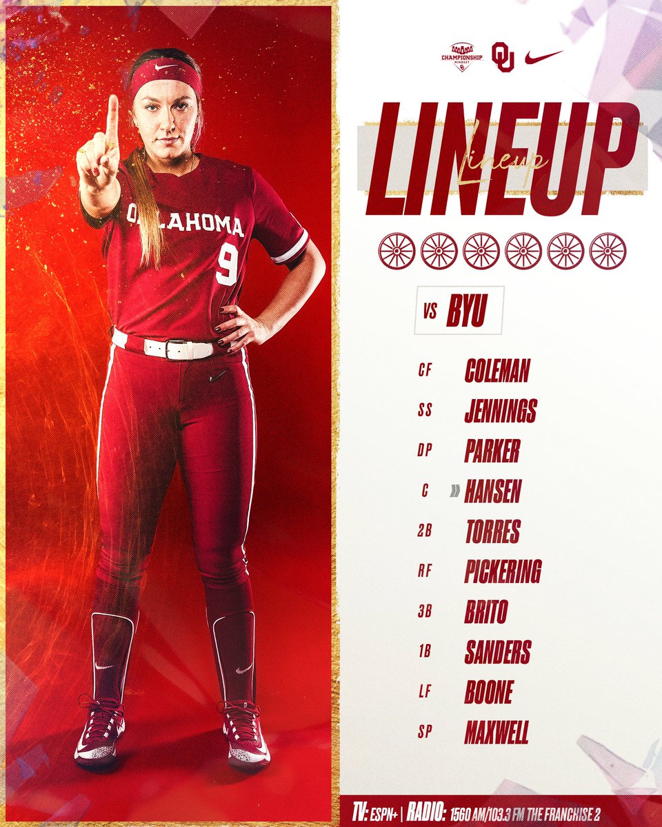 Here We Go. ☝️ 🔗 linktr.ee/oklahoma_softb… #ChampionshipMindset