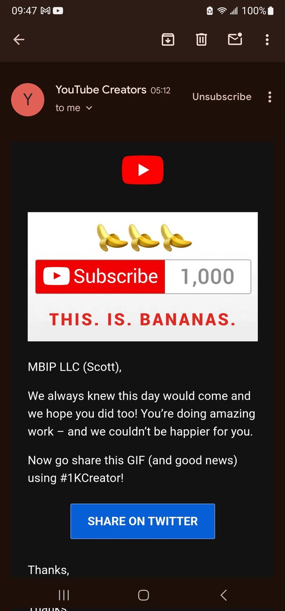 LlcMbip's tweet photo. FAM we did it. We hit 1K Subscribers.
Thank You so much for believing in me and the MBIP LLC Family......
One person who I can't thank enough is @BunniHopper1 for always sharing my channel out..... #wehit1K #YouTube #mbip https://t.co/vyViJ8j65p