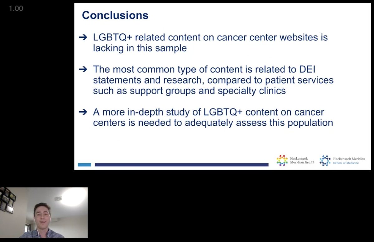 ThomasSGunning's tweet photo. Thank you to @MSPA_National for the opportunity to present "Characterizing LGBTQ+ representation and related services on top U.S. cancer center websites" https://t.co/3OAQeCDhQd