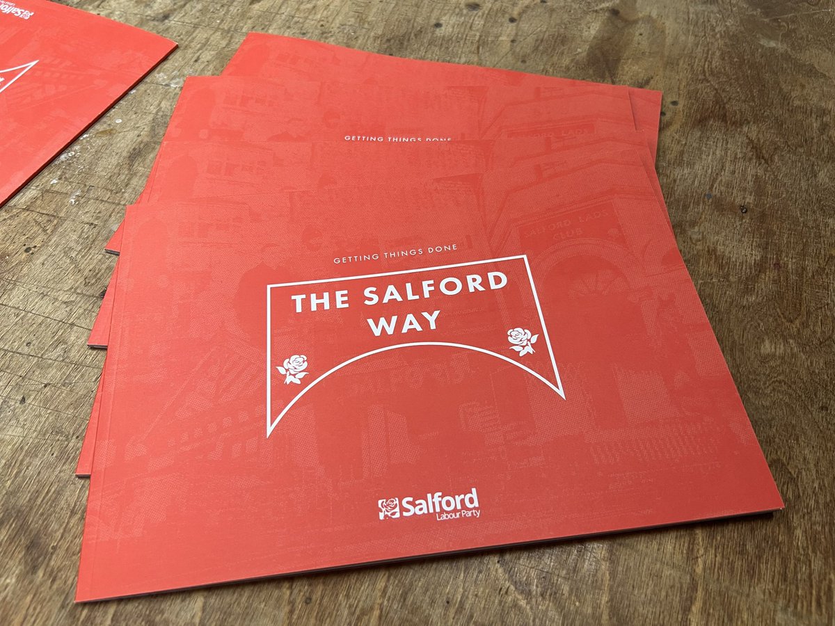 Great to be at the launch of @salford_mayor’s election manifesto and speak about the amazing work @SalfordLabour have been doing for Salford, and hear from Paul about the next four years, building on that work, to deliver a brighter future for residents, ‘The Salford Way’.