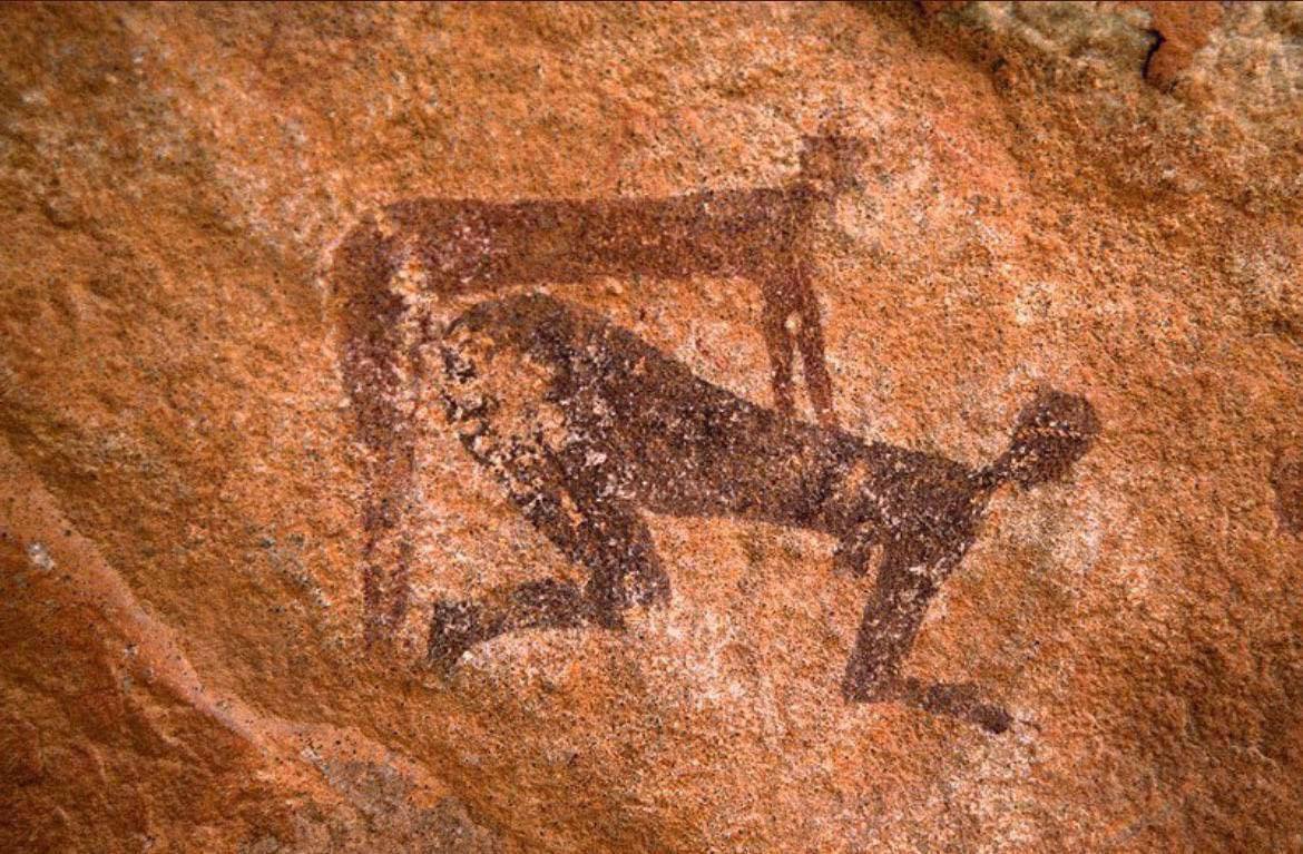А вот в эсэсэре секса не было, дикие люди!😂

Картина в пещере Сахара Тассили н'Аджер. 12000-7000 лет.
Тассилин-Адджер — один из крупнейших памятников наскального искусства Сахары.