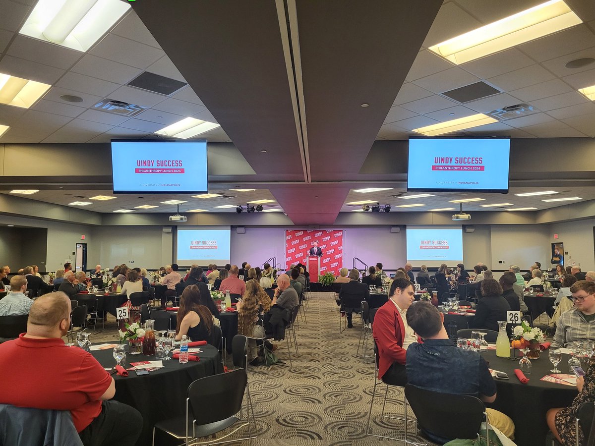 Today, UIndy hosted the 2024 Philanthrophy Lunch (formerly known as the Donor Scholar Luncheon), our annual celebration that recognizes the impact of donors who generously provide scholarships and awards to UIndy students!