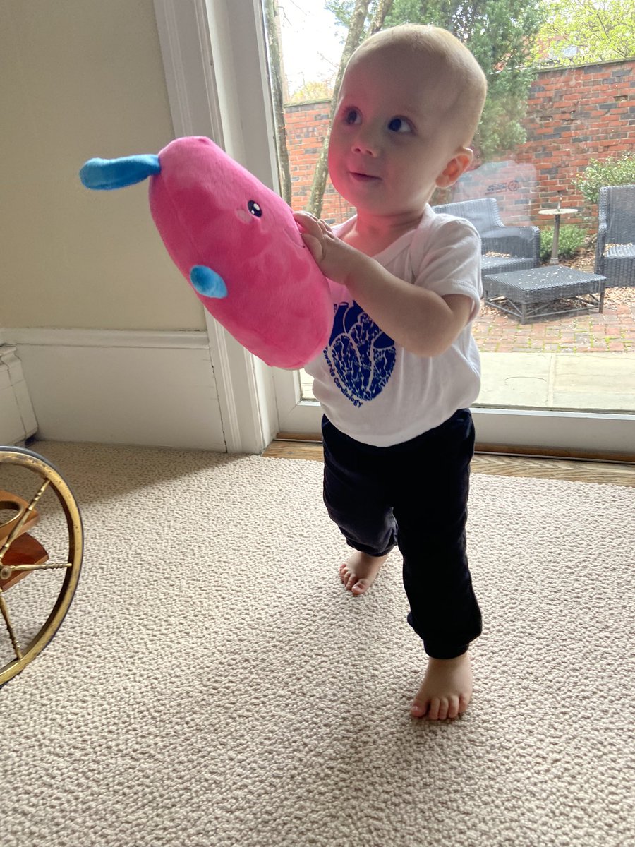 Miles loves his #ACC24 swag, especially Artie ❤️ #CardioTwitter #CardioX