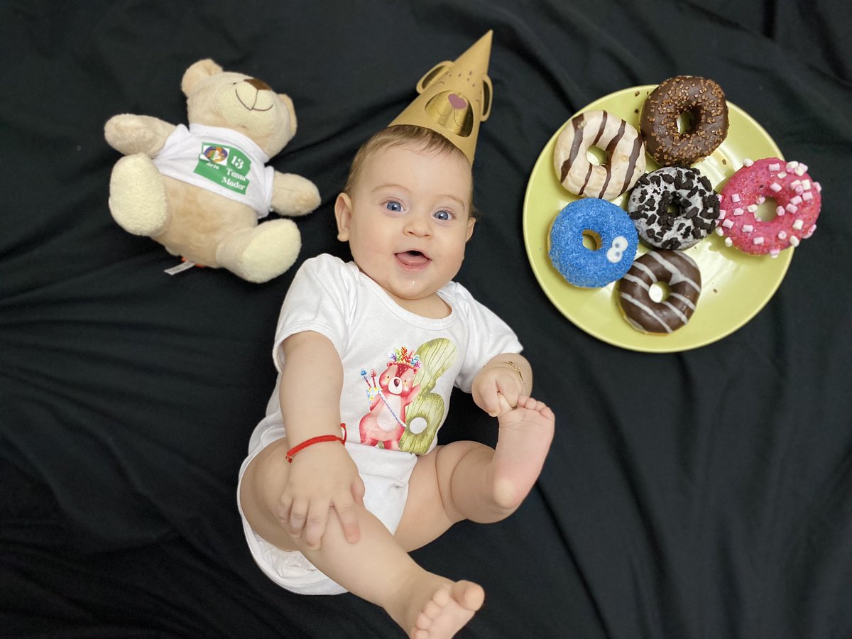 CatalinaKat24's tweet photo. To the tiny human who has stolen our hearts, happy half birthday!!πππEach day with you is a blessing beyond words.πππ#6monthsold #babyAris #happyhalfbirthday #SunshineInHumanForm #UnconditionalLove https://t.co/umwTYpgSdm