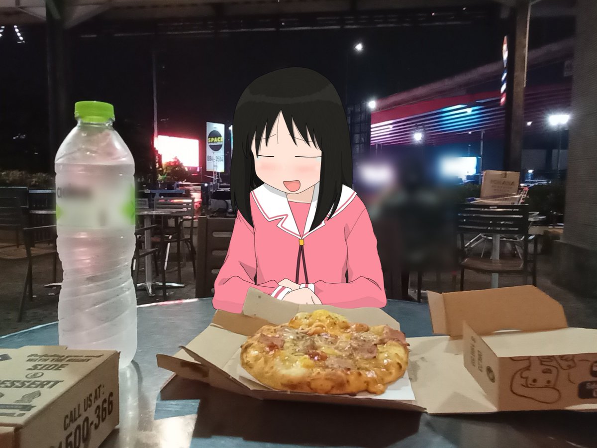 hakosaker's tweet image. day 94: we're goin out eating

#azumangadaioh