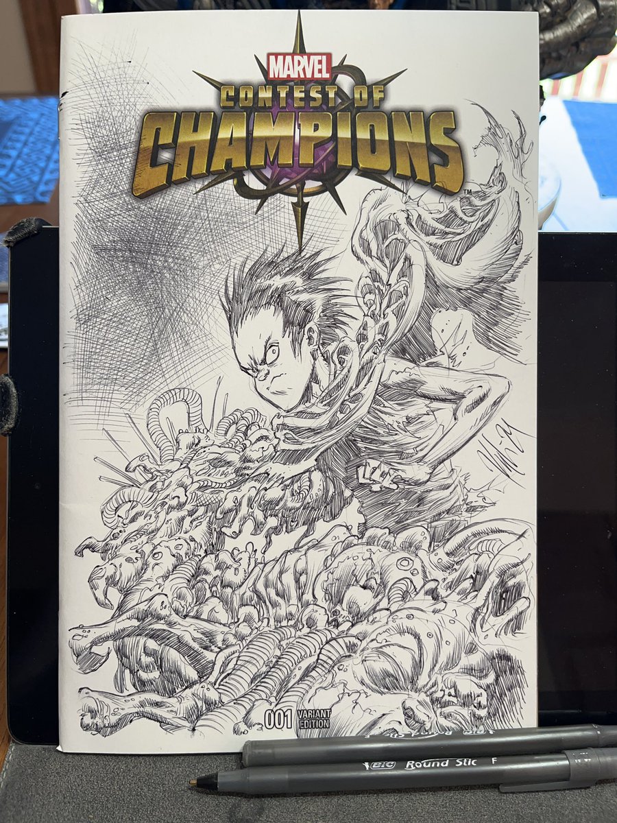 A deranged tetsuo warm up sketch cover🤘