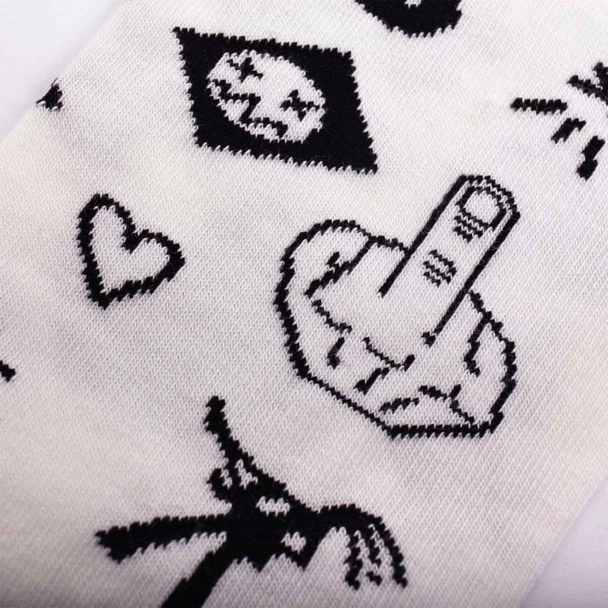 Details of our Punk's Not Dead Socks!

Fun for passionate people.

#funsocks #sockaffairs #artsocks #musicsocks #heeltread #curatorsocks #dancingsocks #animalprint #artcollection #heeltread #fathersday