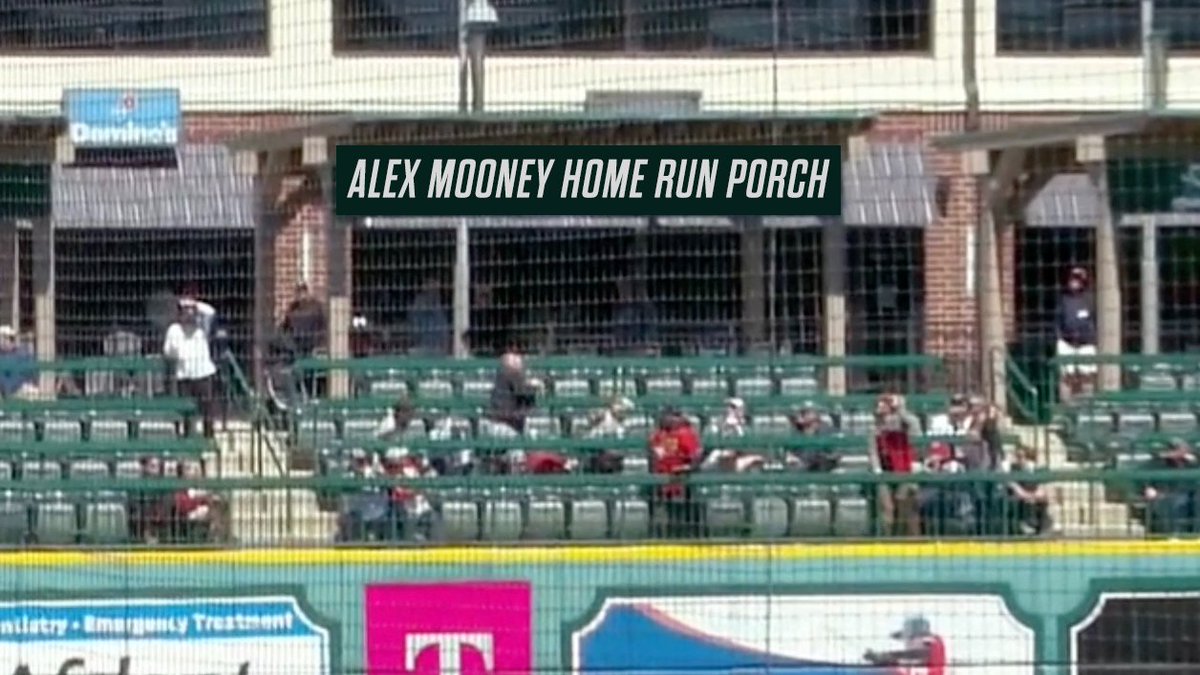 new and improved at Parkview Field the Alex Mooney Home Run Porch 😉