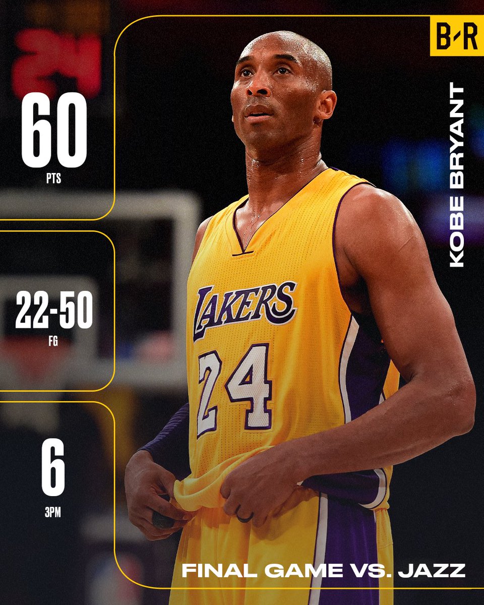 BleacherReport's tweet image. 8 years ago today, Kobe dropped 60 in his final NBA game 🐐

Mamba was different 🐍