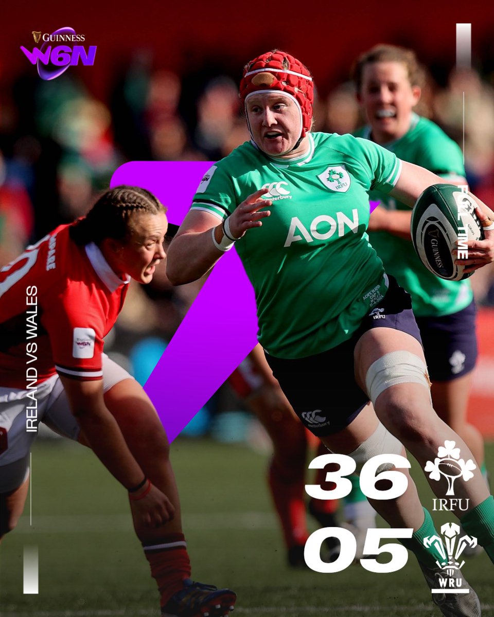 ☘️ @IrishRugby Clinch the win over Wales 💪 #GuinnessW6N #IREWAL
