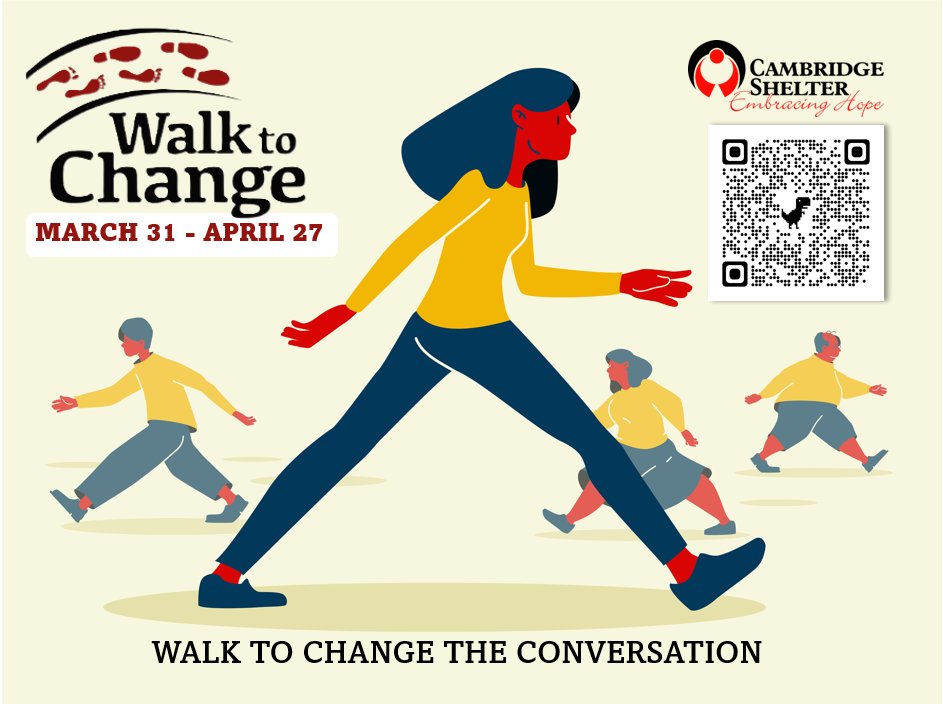 Join us! Choose your own route and schedule! Funds raised by our walkers will help to provide emergency shelter, nutritious meals, and housing support. We believe that everyone should have a home – you can help us make that a reality. Register today 👉 cambridgesheltercorp.ca/events