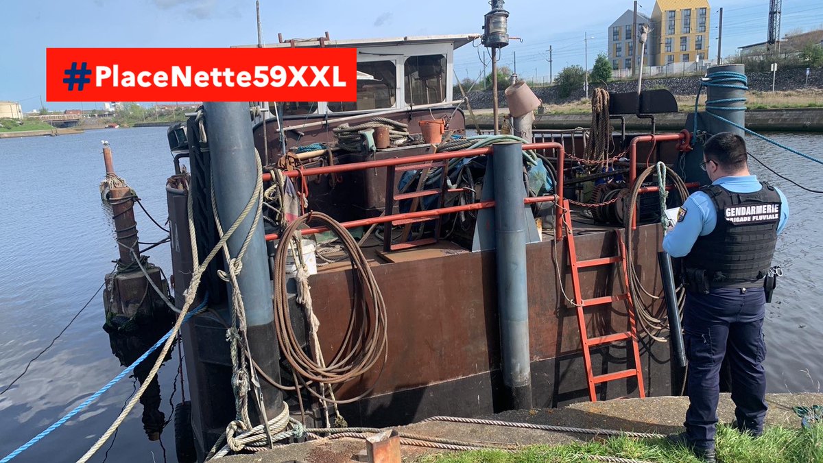 prefet59's tweet image. ⚠🔴#Sécurité 

L’opération #PlaceNette59XXL se poursuit : @Gendarmerie_059 a mené ce 11/04/24 une action de lutte contre les trafics et la délinquance sur la commune de #LeQuesnoy en présence notamment de la brigade fluviale.