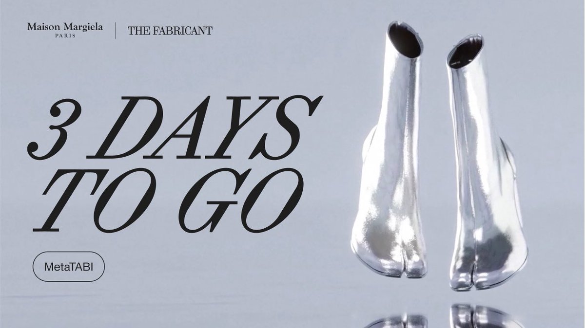 Our #MetaTABI Collection in collaboration with <a href="/Margiela/">Maison Margiela</a> drops in 3 days! Mark your calendars and get ready to own a piece of fashion history!🌟