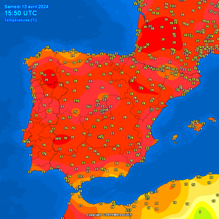 extremetemps's tweet photo. [1]
EXTRAORDINARY HEAT IN SPAIN AND FRANCE- Hundreds of records destroyed;in Northern Spain again summer temperatures
33.5 Miranda de Ebro (Castilla y Leon)
33.2 Ourense (Galicia)
32.9 Torla (Aragon)
32.8 Tortosa (Catalonia) 31.4 Girona (record)

29 in Andorra at >1000m asl
tbc https://t.co/nQzO8lOra3