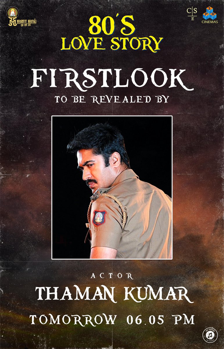 idiamondbabu's tweet photo. 80's Love Story First Look to be revealed by Actor #ThamanKumar & Director #VigneshKarthik on Tomorrow 06:05 PM
@cablesankar @srimusiqoffl @cablesankarent @SprCinemas @KskSelvaKumaar https://t.co/uTkR6vw3qH