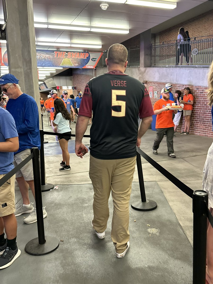 TailgateTalkFLA's tweet photo. Why is there always one #Nole at a #Gators game? A spring game no less!

#GoGators https://t.co/uty0llb3j9