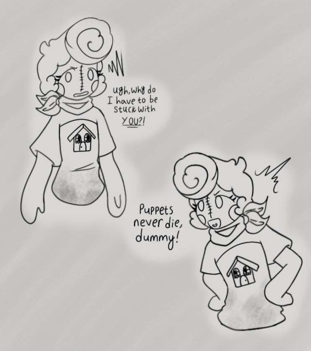 JasperLuvsStars's tweet photo. HelloPuppets!Wally Au :D
Just some doodles, 1st is just him being silly, 2nd is voice lines from the game!
#Hellopuppets #WelcomeHomeAu https://t.co/9f74CiOoOu