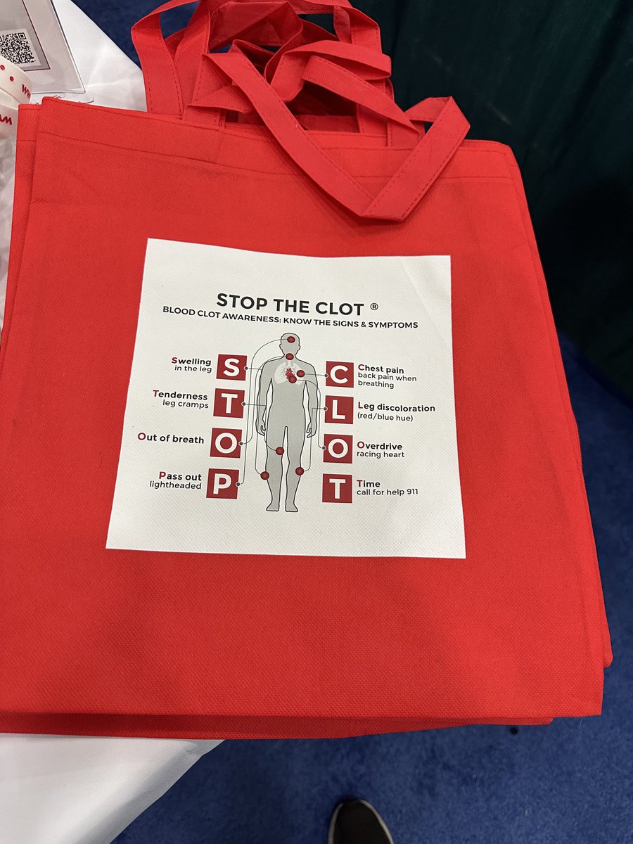 lesllake's tweet photo. Oh look! The @StopTheClot #VTE bags and material at the @TheAMSSM conference @baltimoreconve1 Raising #VTE awareness across the sports community because even athletes get #bloodclots #educatingthepublic #educatingclinicians #stoptheclot https://t.co/DfzbZpU03S