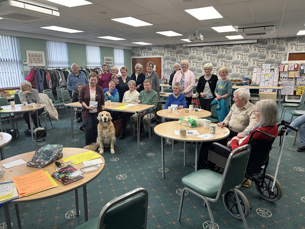 Delivered a dementia awareness session to the members of the Halifax Macular Society, a great bunch of people and of course Bruce the guide dog 🦮 👍