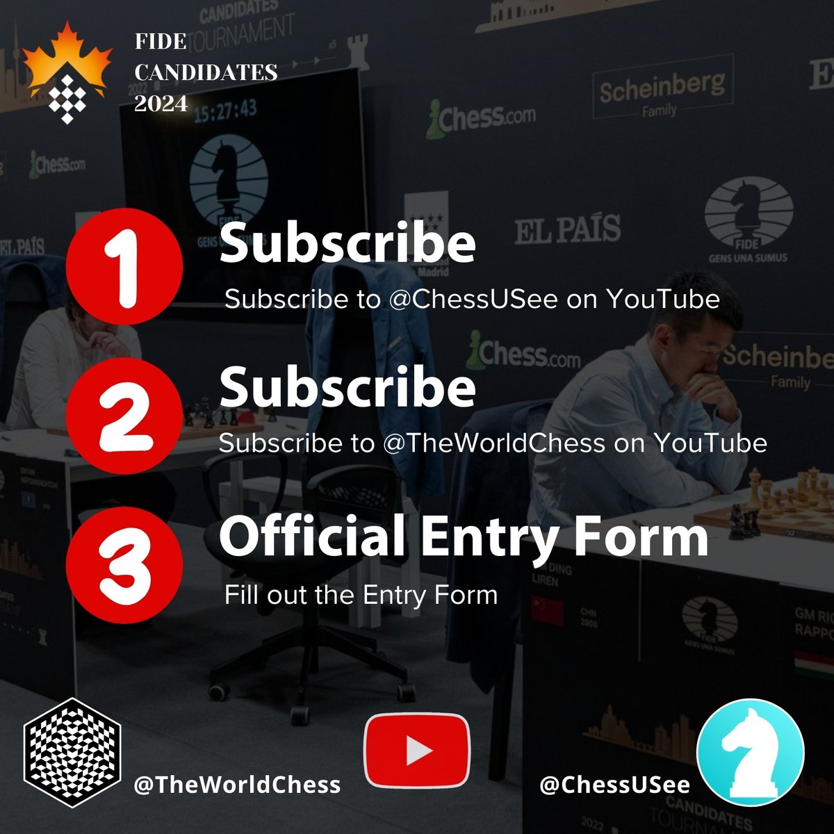 ChessUsee's tweet photo. Enter to Win ➡️ https://t.co/iuqX2QeepI

🏆 Prize
Official World Chess Championship Set (Home Edition in Black and White) valued at $419

🎁 Share this giveaway on X if you have entered!

▶️ See the chess set unboxed!
https://t.co/BTbzdVAyCe https://t.co/yZGDhbg6Ad