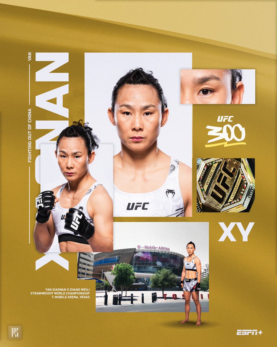 History for Chinese MMA 🇨🇳 Yan Xiaonan competes in the first all-Chinese title fight inside the UFC octagon tonight on ESPN+ @YanXiaonan | #UFC300