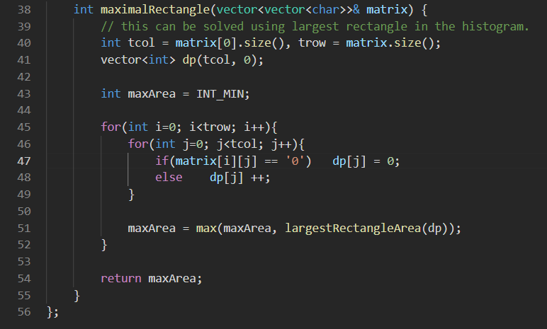 0sagarsingh01's tweet image. #Day64 #dailyChallenge #ProblemSolving
Today's #potd #leetcode #solutions
"85. Maximal Rectangle"