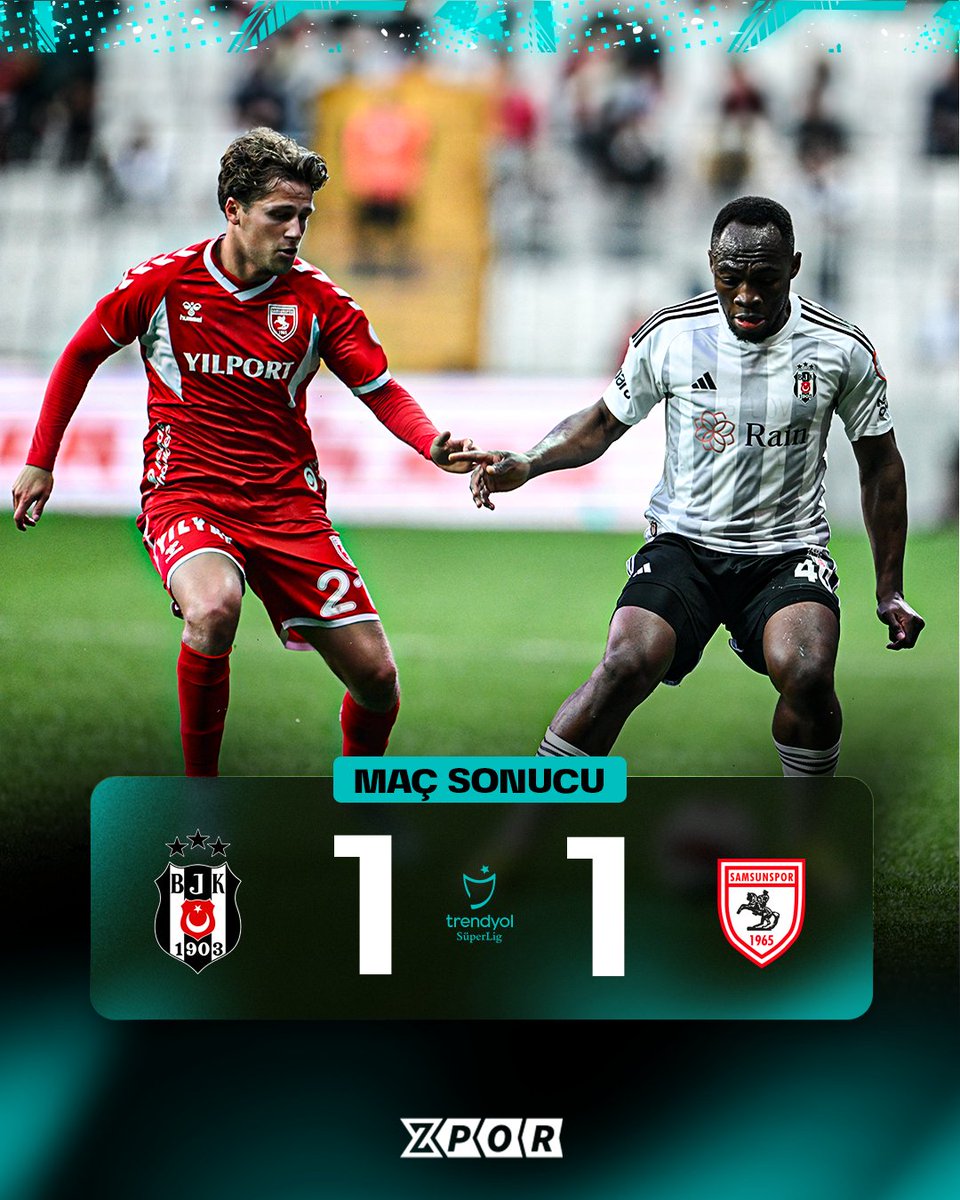 Beşiktaş, evinde Samsunspor ile 1-1 berabere kaldı