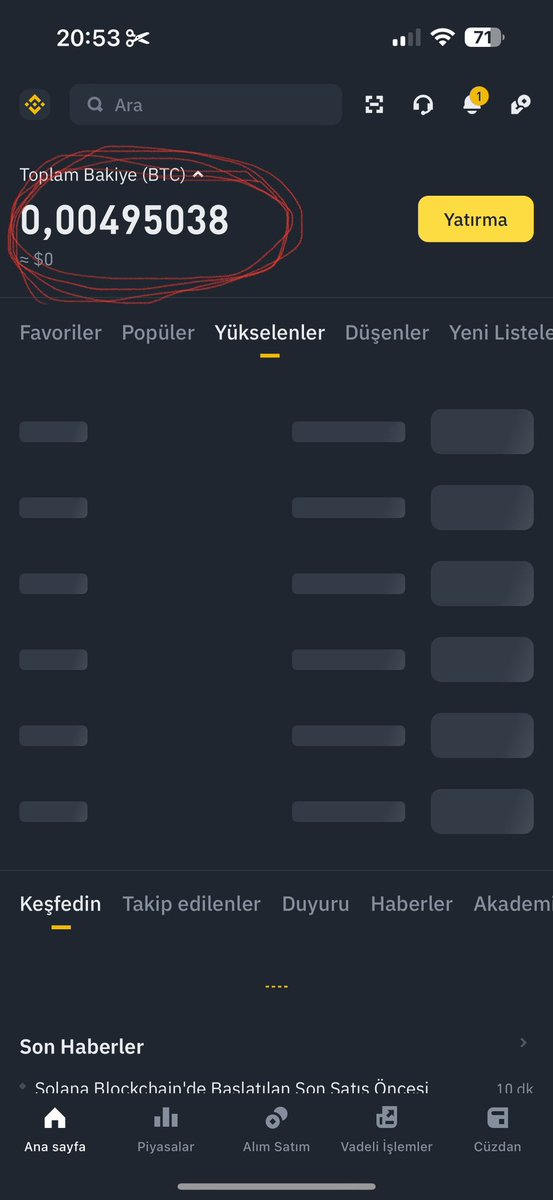 İnşallah kör olmuşum… #Altcoins