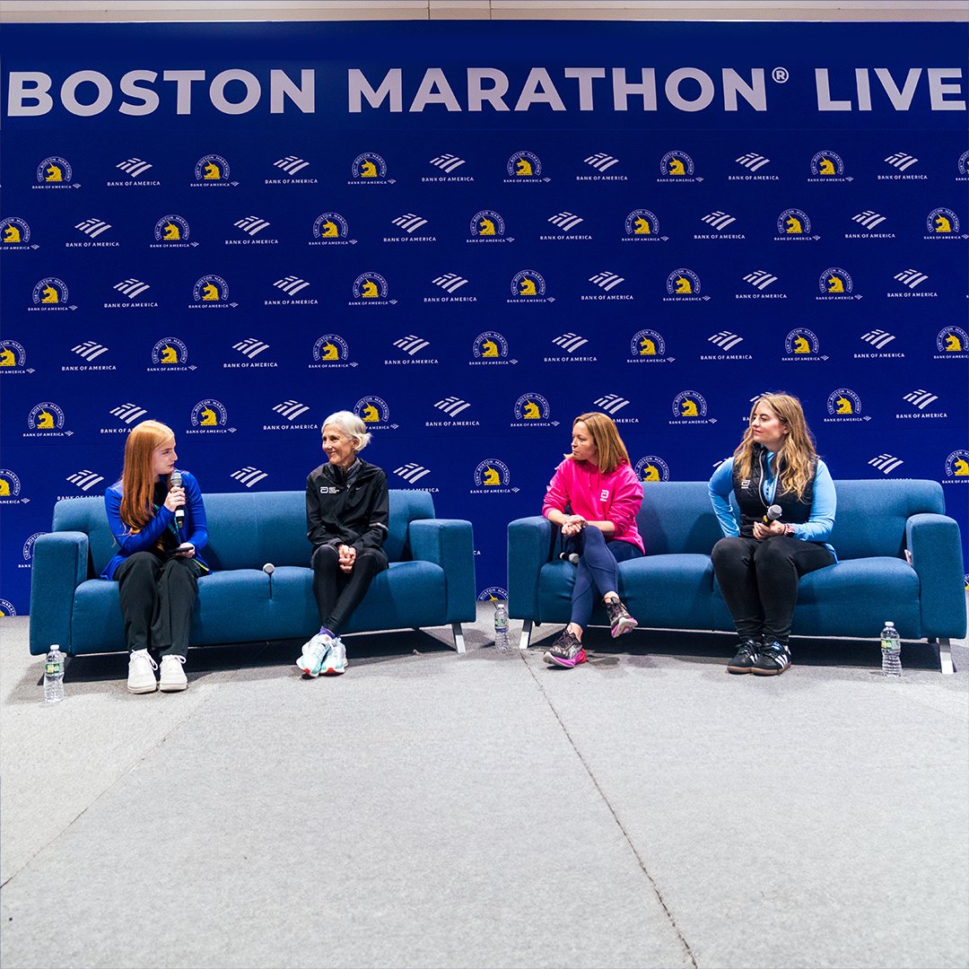 'Your mind is just as important as your physical ability!' It was great to hear from Six Star finisher and former @BostonMarathon winner Joan Benoit Samuelson, alongside Dr. Beth McQuiston and Cyndi Gonzalez from Girls on the Run Boston, talking about the future of fitness.