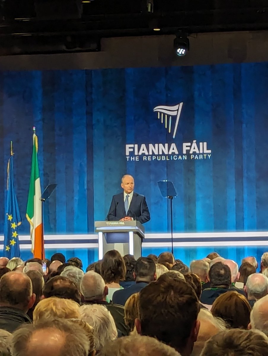 Tanaiste Micheal Martin speaking at the FF Ard Fheis warns social media companies to 'take concrete steps to get underage children off your apps or we will impose those steps on you'. Suggests children chronically online is the next big public health crisis