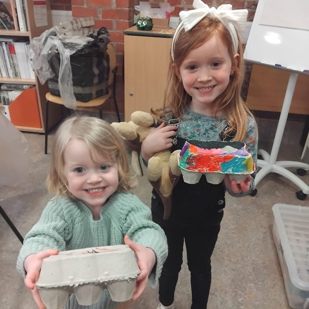 We had a fantastic time with you all during the Easter Holidays! Thanks for attending an activity, searching for Easter Eggs, and supporting us in general. We hope these egg boxes are enjoying their new homes!