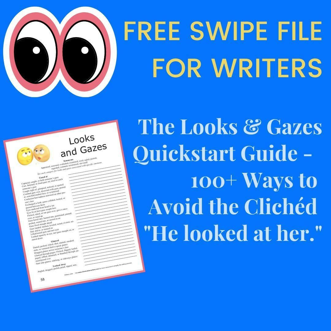 Discover 100 ways to describe your characters' looks and gazes in this FREE guide. 👀 Start punching up those trite sentences today! 💡 #Toolsforwriters #shortcutsforwriters #editingservices #tipsforwriters 📘 buff.ly/3K233Fu