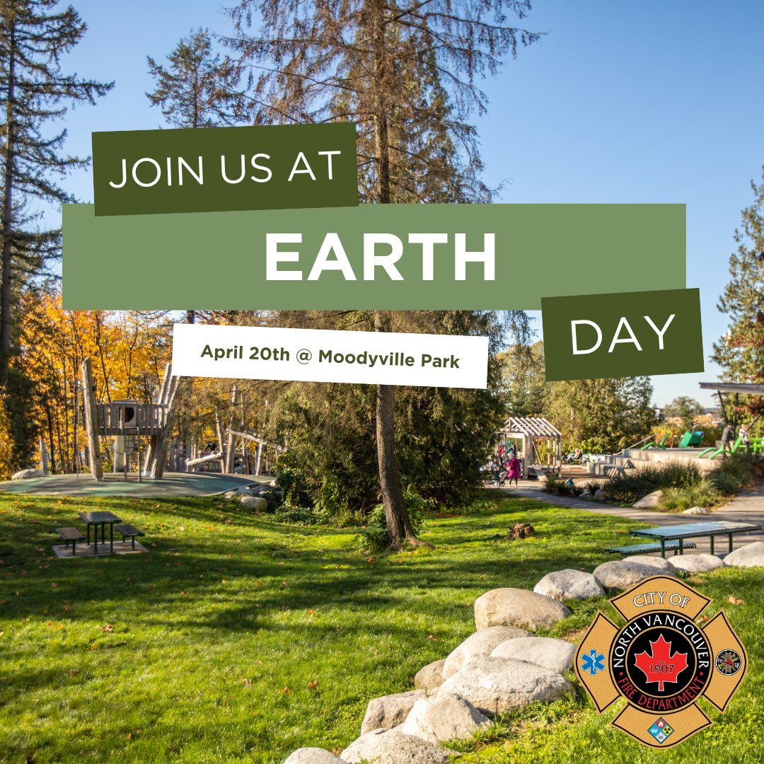 Join Us for Earth Day 2024

April 20th, 2025 at Moodyville Park from 10 am – 2 pm

Our fire prevention team will be on site with FireSmart information and a booth, information and ready to answer any of your burning fire prevention questions. 
 
@cityofnorthvancouver #earthday