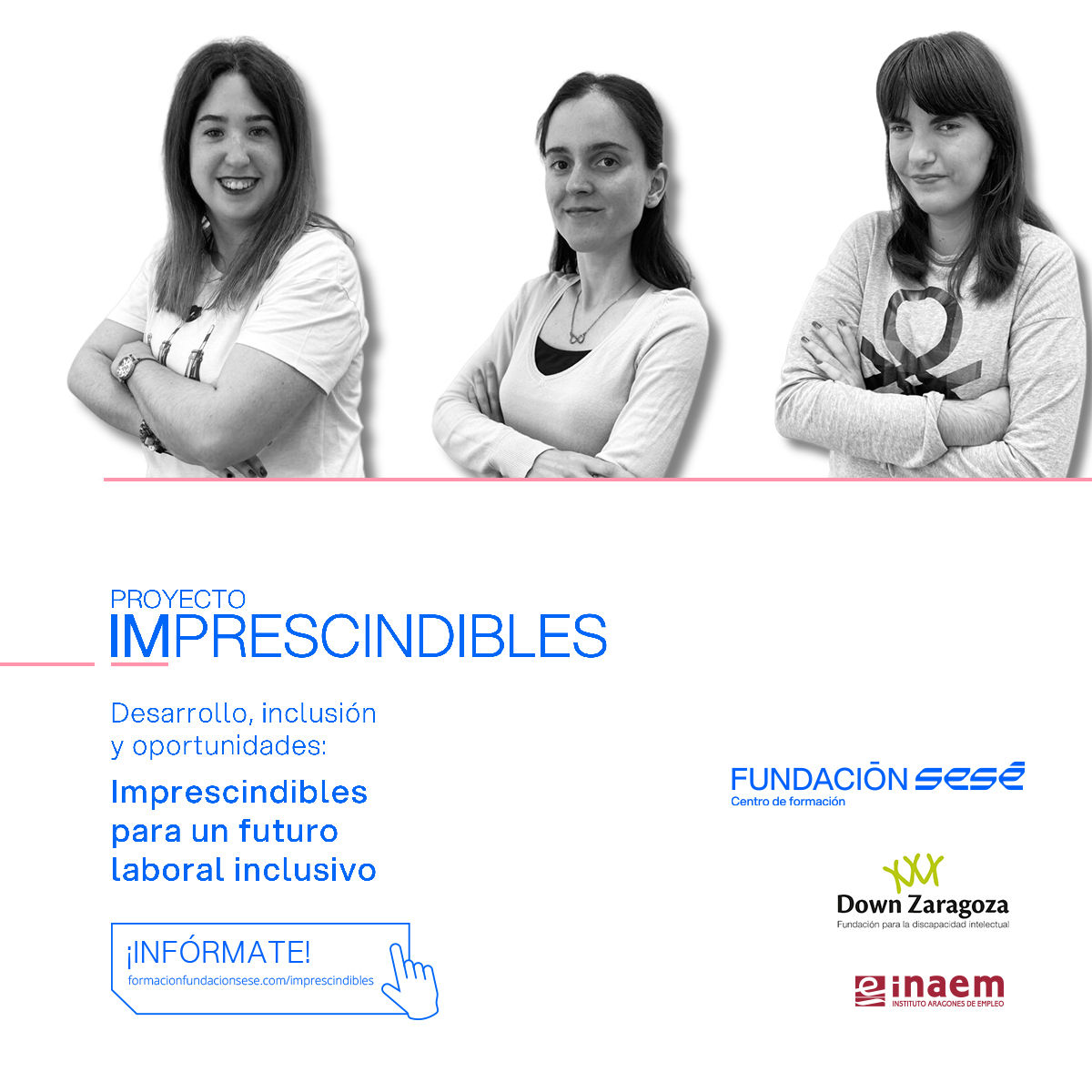 🌟💼 Lanzamos la campaña IMPRESCINDIBLES, porque creemos en el desarrollo, inclusión y en las oportunidades para las personas con #DiscapacidadIntelectual, en colaboración con <a href="/DownZaragoza/">Fundación Down Zgz</a> y <a href="/Inaempleo/">Inaem</a>
 
formacion@fundacionsese.org ó al 696 05 80 78

🚻 formacionfundacionsese.com/imprescindible…