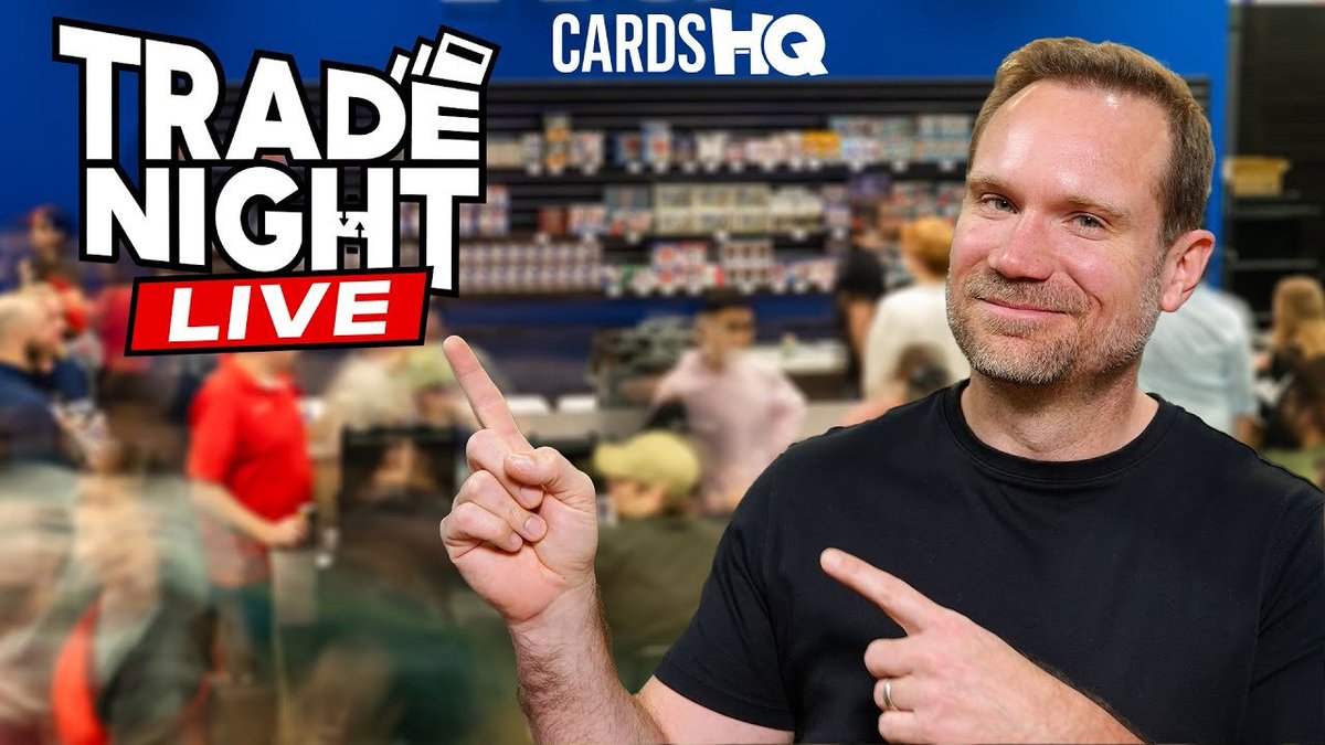 LIVE: Tune in for Trade Night Live from @CardsHQShop with @itsgeoffwilson! 🖥️: youtube.com/live/DirW_YIQr…