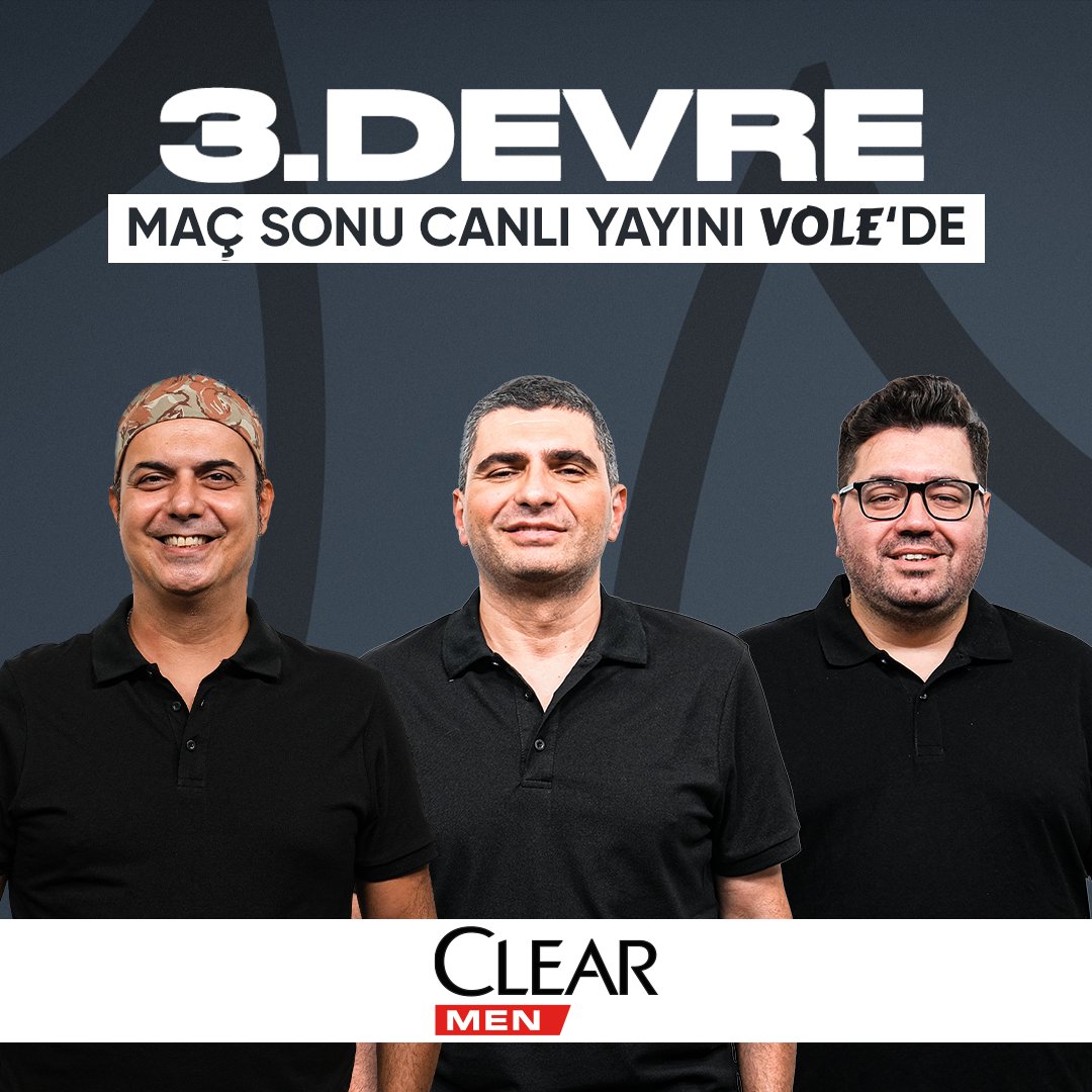 ⚽️ Clear Men'in sunduğu 3. DEVRE, CANLI yayınla VOLE YouTube kanalında BAŞLIYOR! 🆚 Beşiktaş 1-1 Samsunspor 🎙️ Ali Ece & Ilgaz Çınar & Berk Göl 📺 youtube.com/live/MqyvzrFCr…