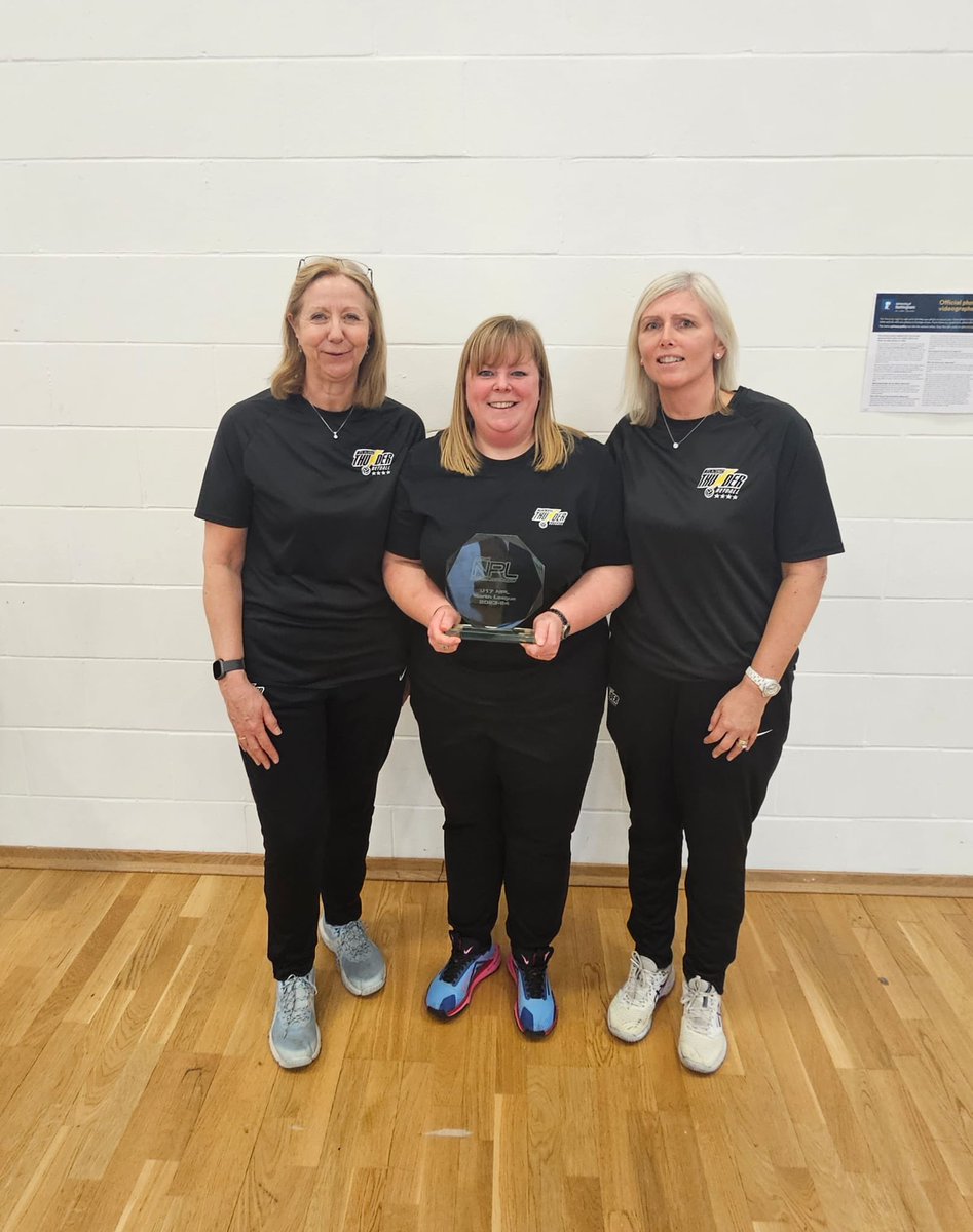 AliSharp13's tweet photo. Thunder Under 17’s North Champions 4 from 4! A great way to finish the season with a win over Surrey Storm today 52-36 who were winners of the south division. Great Season, Great Girls, Great Coaches 🖤💛 @ThunderPathway https://t.co/K9TPF0Y9nf