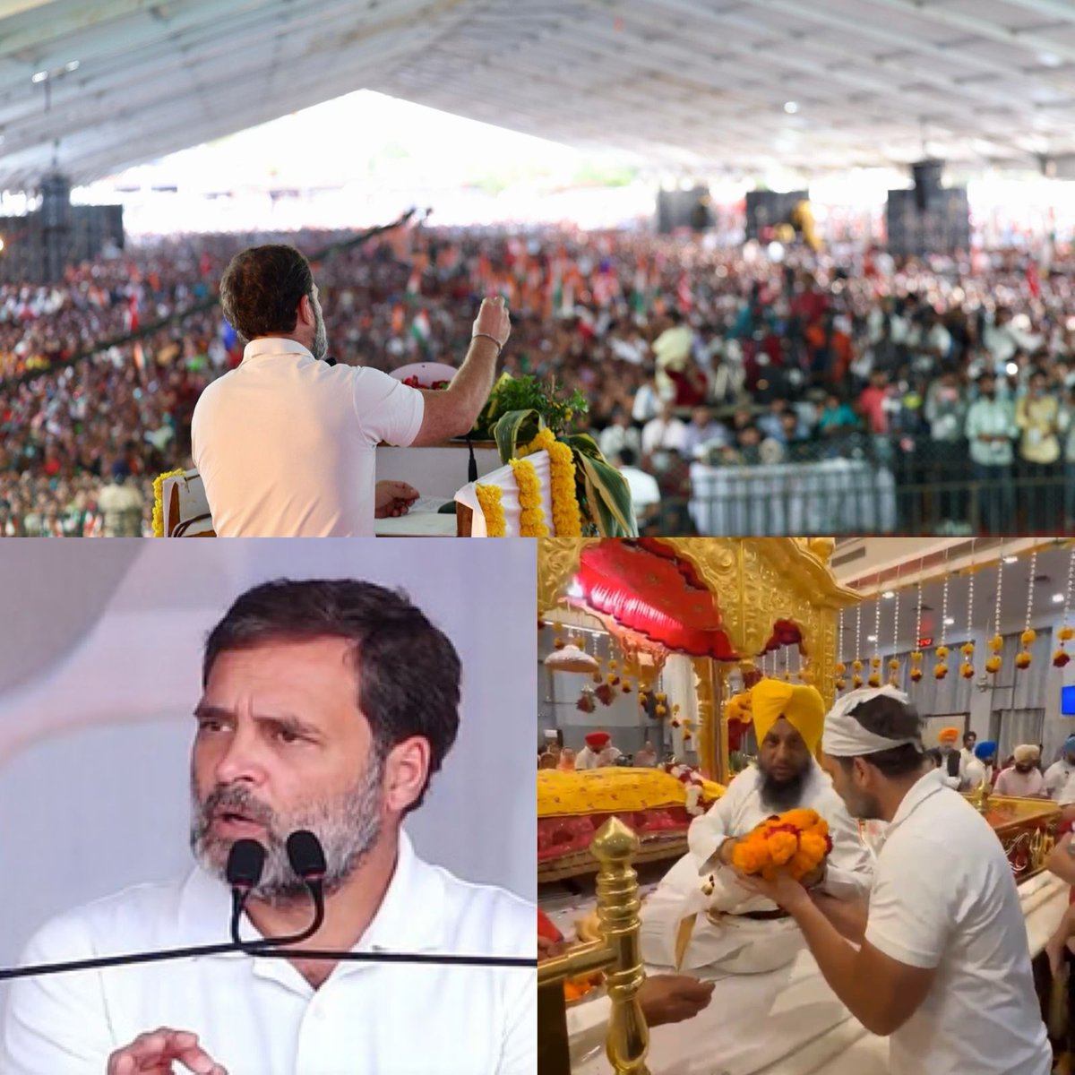 Rahul Gandhi went to Chhattisgarh, addressed massive rally in Bastar. Then went to Maharashtra and addressed massive rally in Bhandara

He then left for Delhi, landed at 8.30 PM and went directly to Gurudwara without any rest. 

He’s working so hard but unlike Modi, he doesn’t…