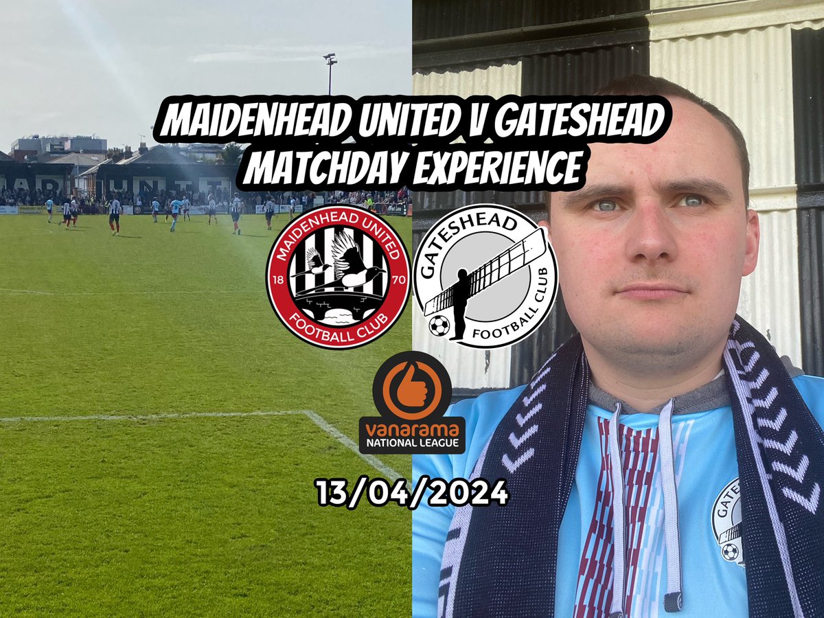 Todays trip to Maidenhead United v Gateshead where a late lapse in concentration proved costly #MUFC #WorClub #TheVanarama @Heed_Army @NLBIBLE4 @NonLeagueCrowd @JoeSkelton10 @AdamGittingspt @Non_LeagueNE youtu.be/PKBh3--ep70?si…