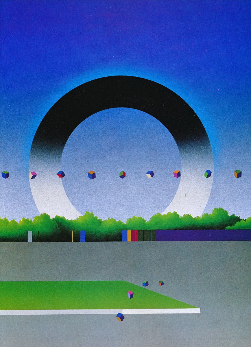 xe0_xeo's tweet photo. Graphical artistic designs by Japanese artist Shigeo Okamoto https://t.co/tbsuQbtwRT