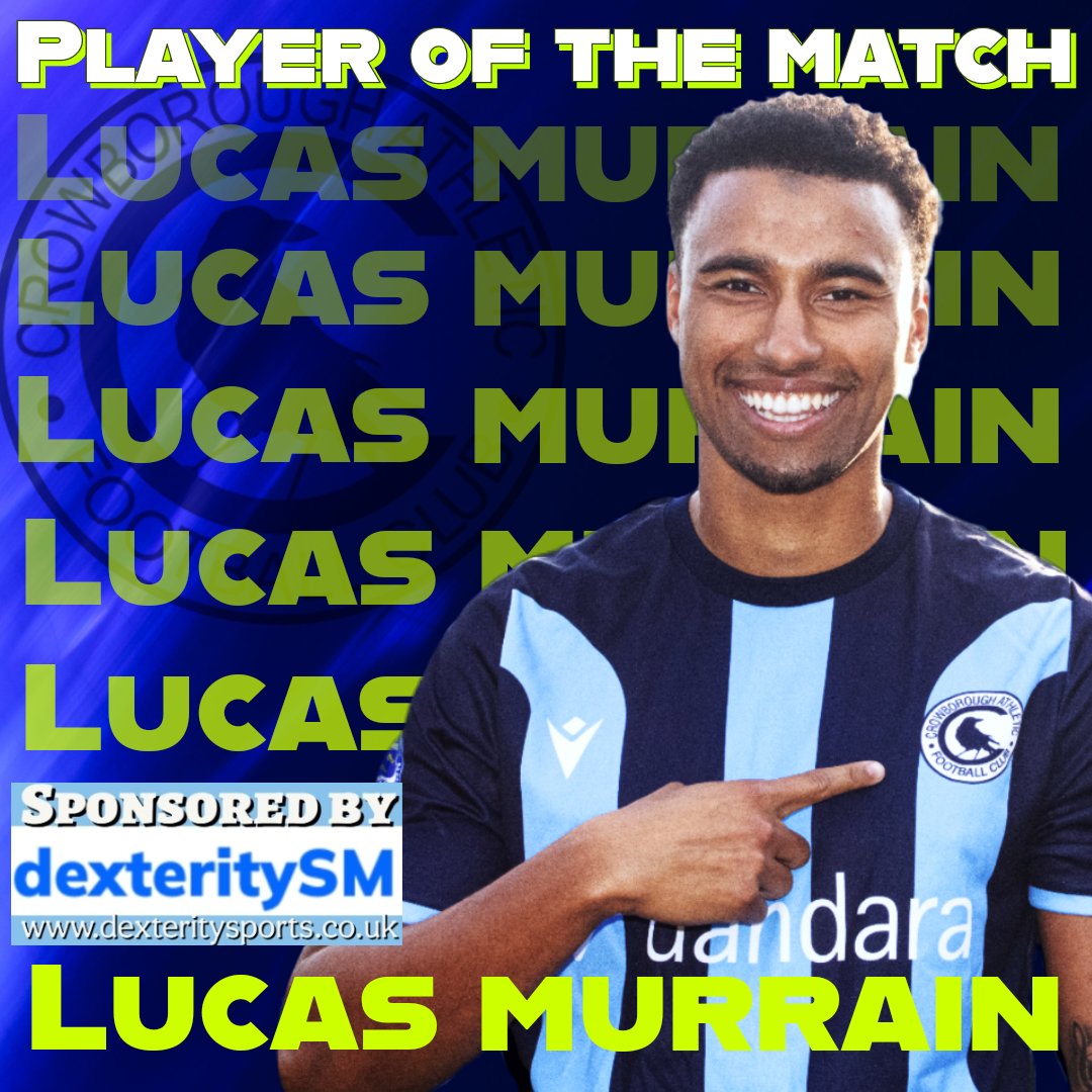 CrowboroughAFC's tweet photo. CAFC Player of the match, Mr Lucas Murrain. Great stuff Lucas 👏 https://t.co/ois4CuYpEW