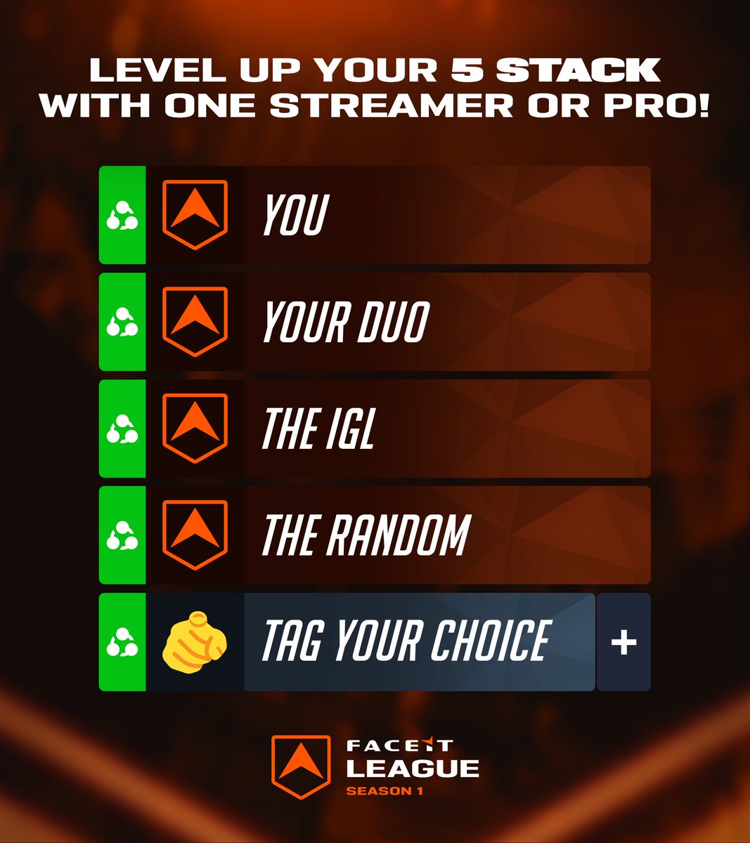 Pick one Overwatch streamer or pro player who could take your FACEIT League team to new levels or just bring the vibes to your 5 stack!