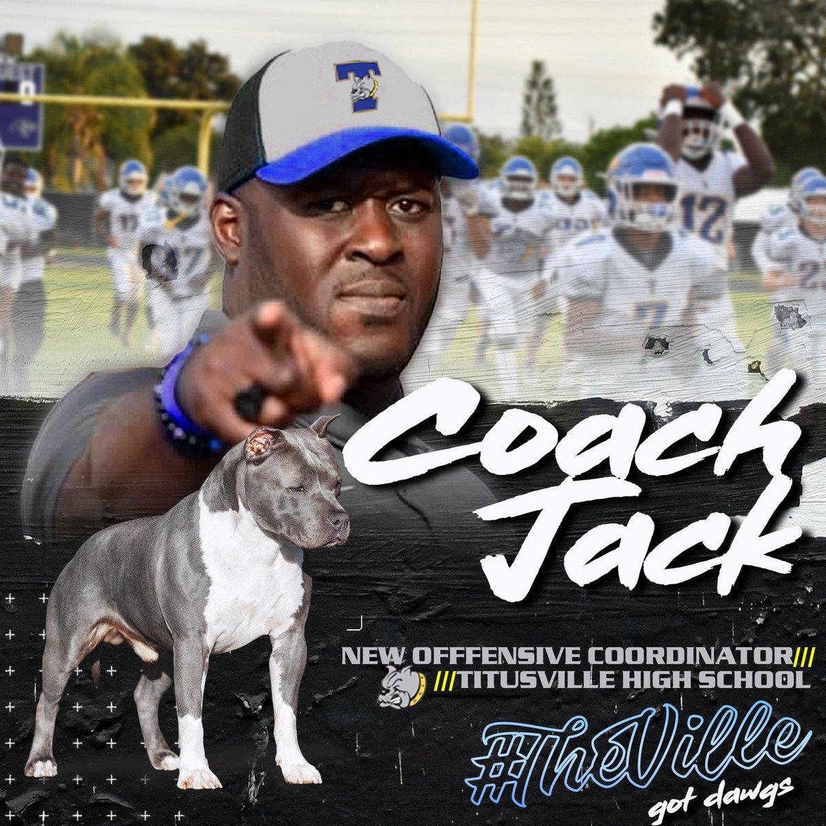 Our New Offensive Coordinator @COACHPEEJAYJACK!! Coach Jack is an @Elite11 Quarterback Coach, is also the Quarterback Coach for the @TropicalBowlUSA and was an Intern Assistant WRs Coach with @Jaguars Lets Welcome Coach Jack back to #theville