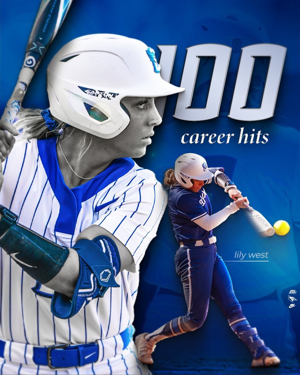 1⃣0⃣0⃣ Career Hits in a Bluejay Uniform for the sophomore!!! @2022_lily x #GoJays