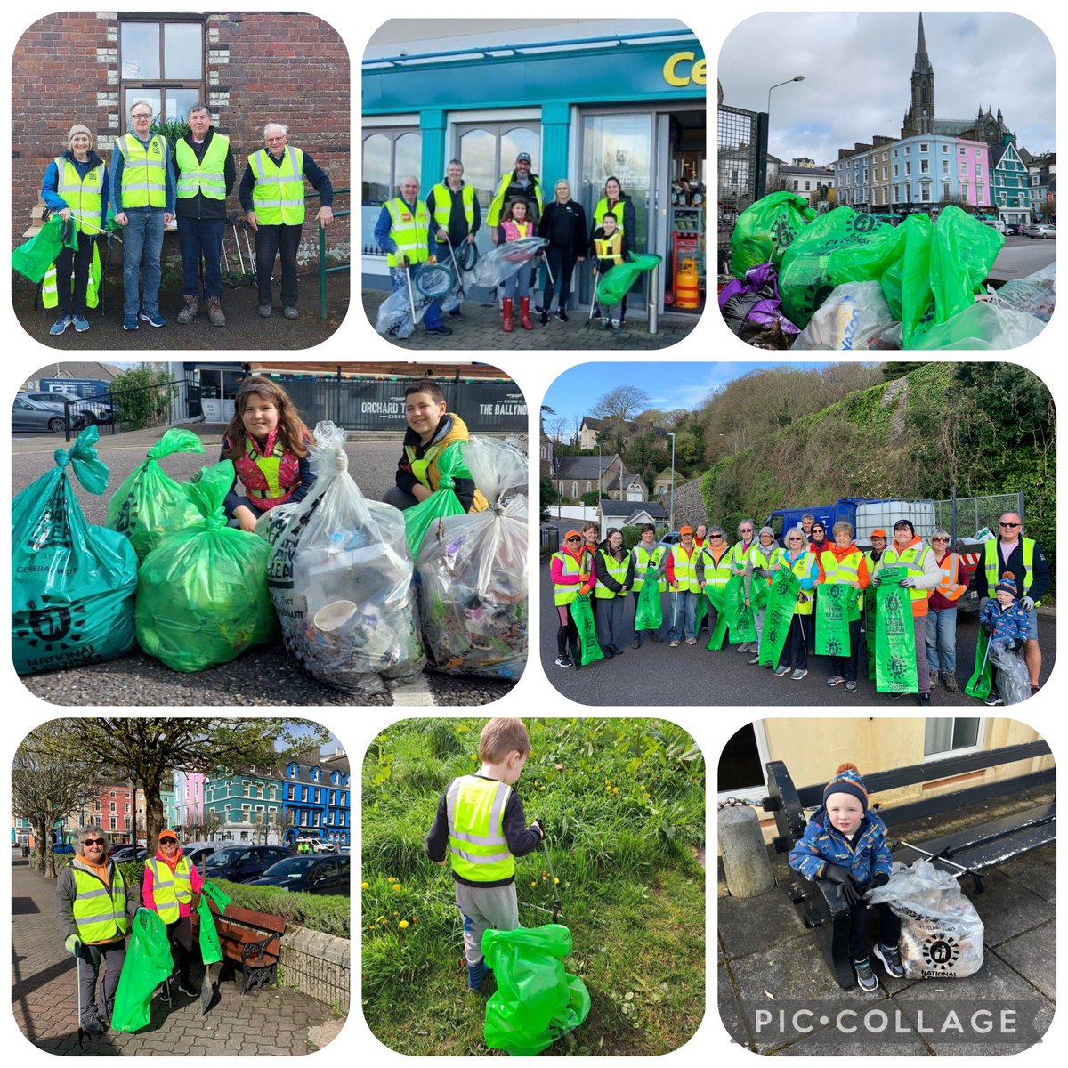 Thank you to all on Great Island for helping love Cobh at our Spring Clean today. #springclean24 #tidytowns #cobh