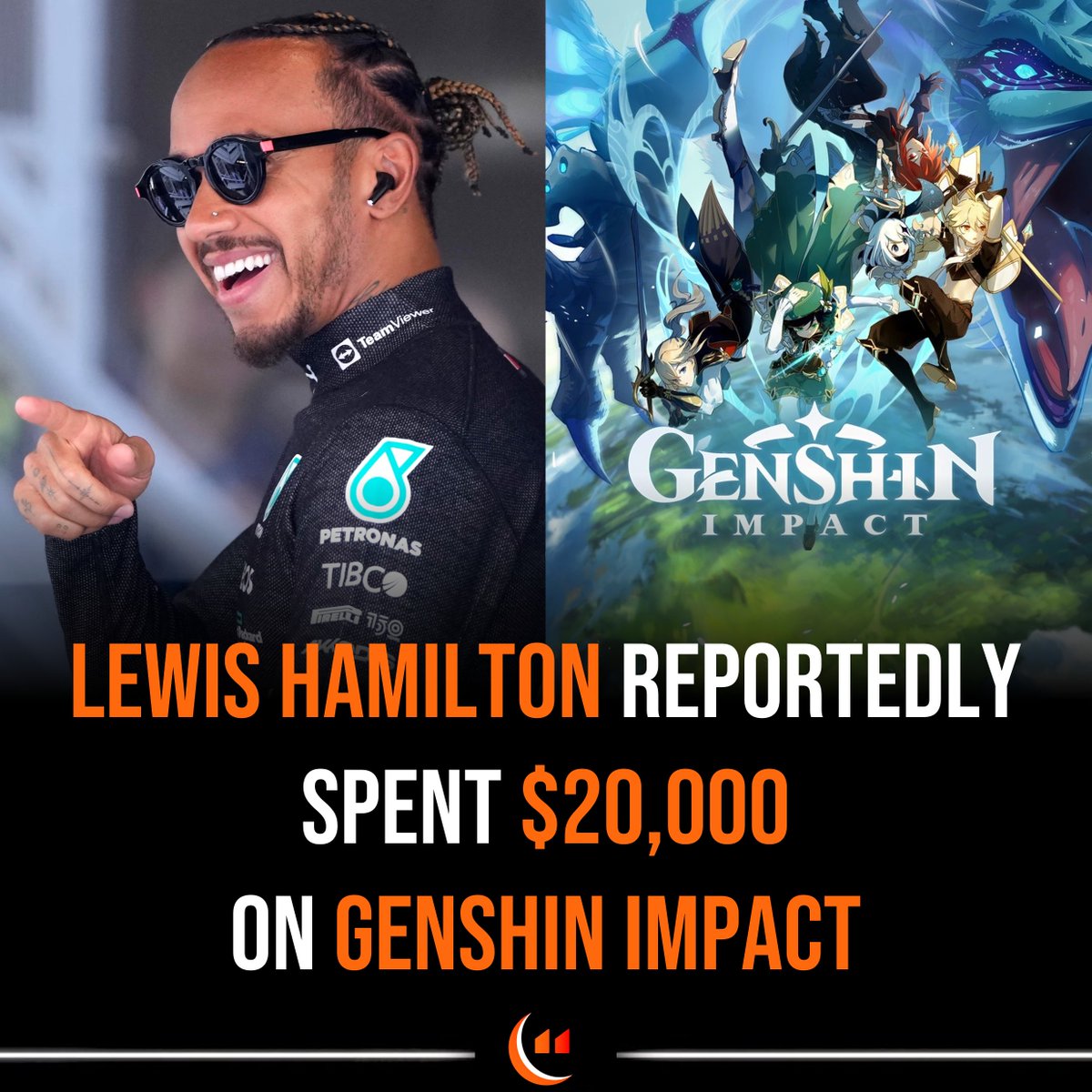 🚨Lewis Hamilton reportedly spent $20K on Genshin Impact