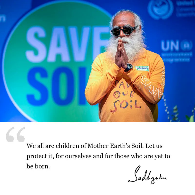 Absolutely 🙏🏽🙏🏽💯💫

#SoilHealth 
#SustainableAgriculture 
#SaveSoil 
#SaveSoilFixClimateChange
#SoilForClimateAction 
savesoil.org