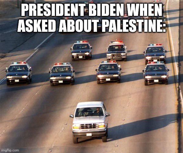 Genocide Joe is driving away from issues like Palestine. #FreePalestine #Israel #SaturdayVibes #ShermanBlubear2024